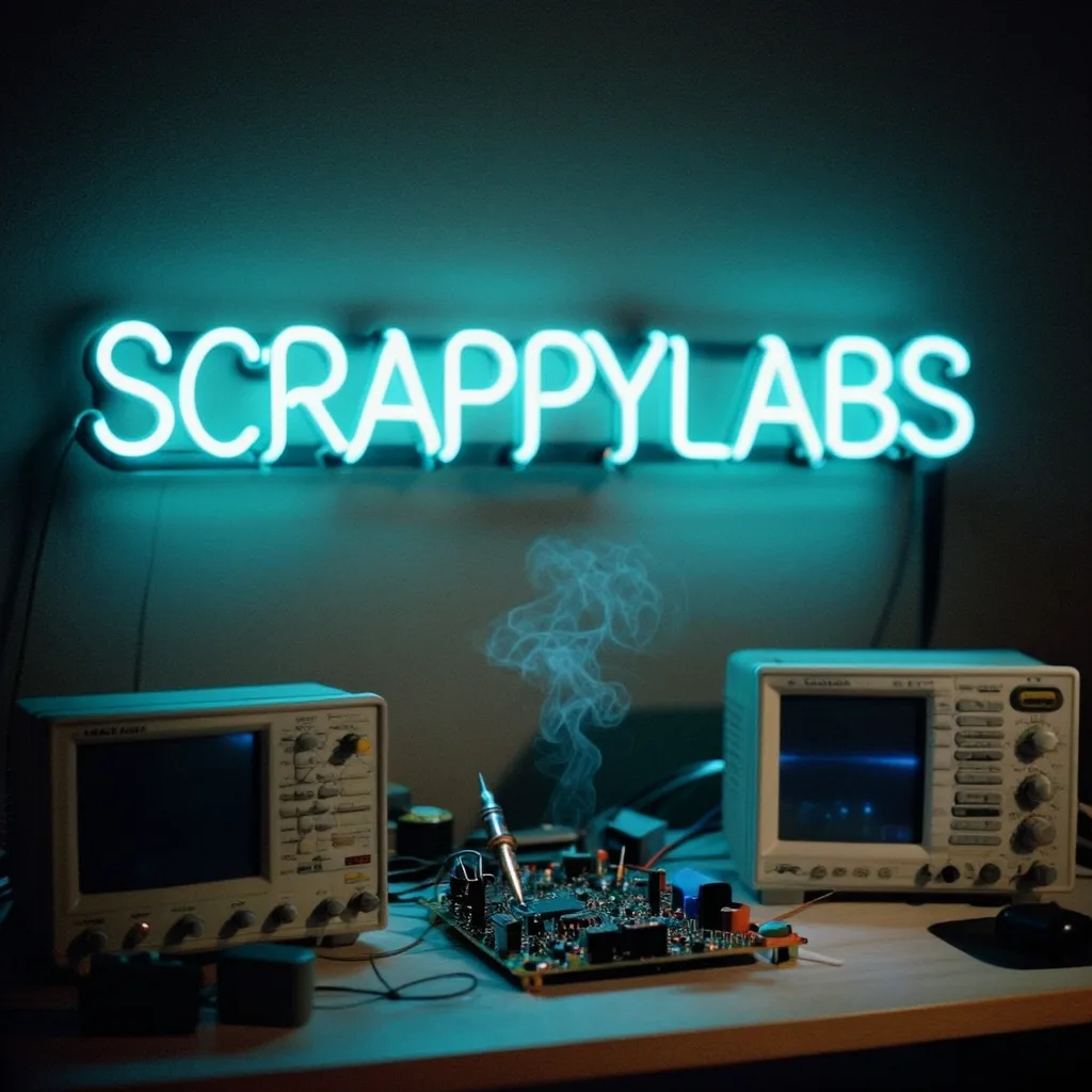 Legible hand-bent neon — the thing most 4B models smear.
